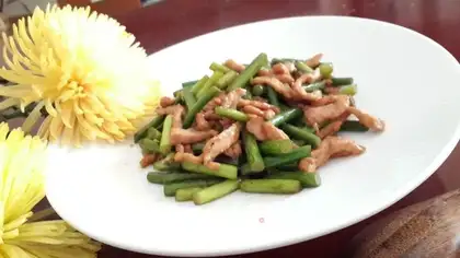 Garlic fried meat