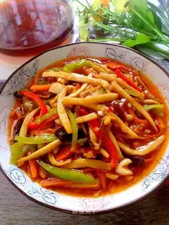 Fish apricot mushroom