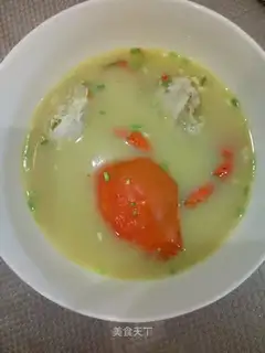 Crab potato soup