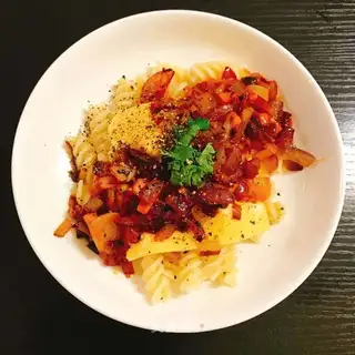 Onion cheese noodles