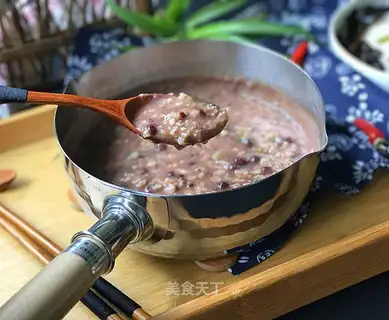 Skinny mushrooms, red bean oatmeal