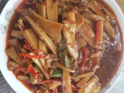 Fish apricot mushroom