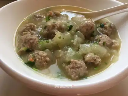 Poonquale meatball soup