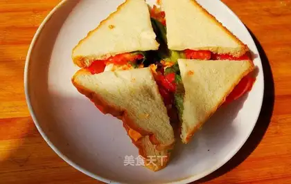 A fast-food original sandwich