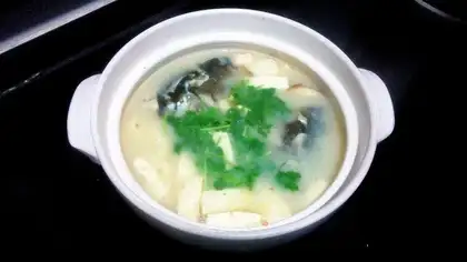 Fish tofu soup