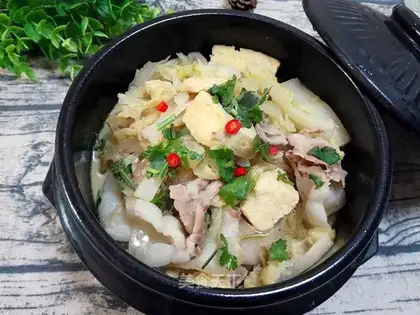Soup-cooked tofu