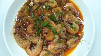 Shrimp with soy sauce