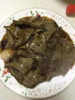Onion fried liver