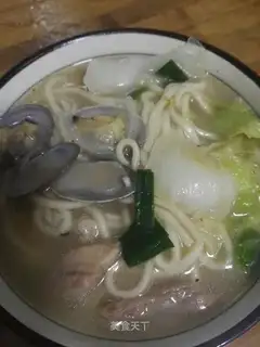 Flounder toad noodles