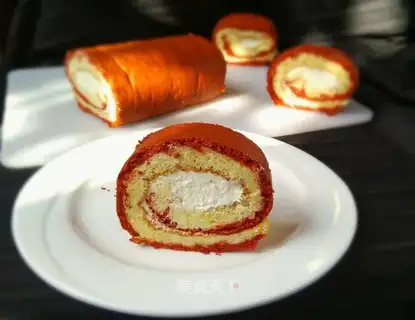 Red velvet cake roll