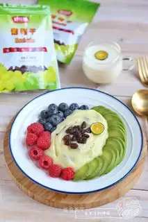 raisin and fruit mashed potatoes