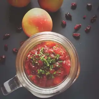 Mint cranberry apple sauce