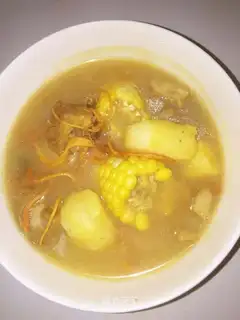 Weed herbs and bone soup