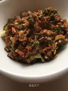 Beef sauce and eggplant