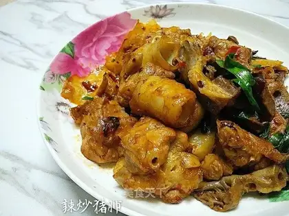 Pork lung soup and spicy pig lung