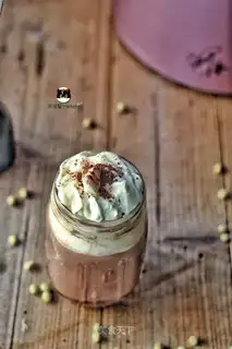 Low-fat cacao milk cap