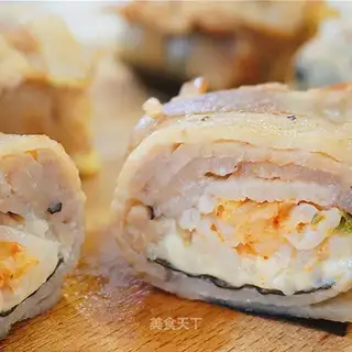 Korean pork bun sushi