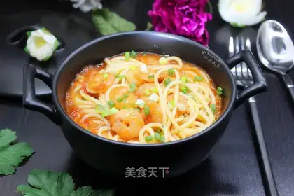 Shrimp cheese pasta