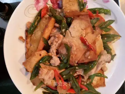 Old tofu fried meat