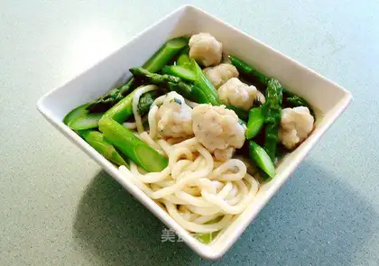 The fishballs are cooking the urn
