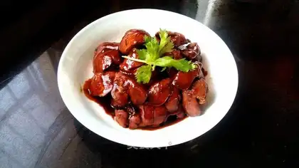 Beer and chicken liver