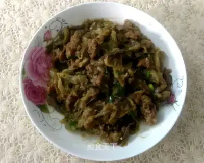 Meat and eggplant