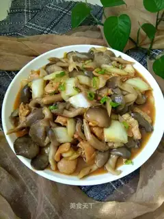 Chicken leg mushroom meat