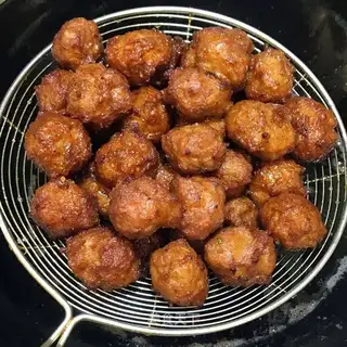 Flaming meatballs
