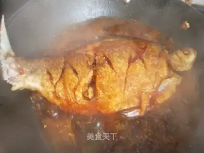 Red-burned fish