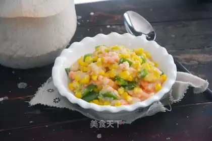 Coconut corn shrimp