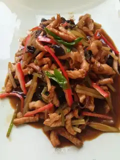 Five-coloured chicken silk