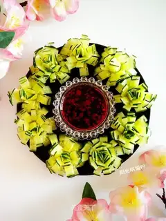 A cucumber platter