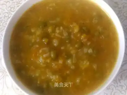 Pumpkin green bean congee