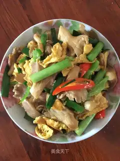 Egg fried mushrooms