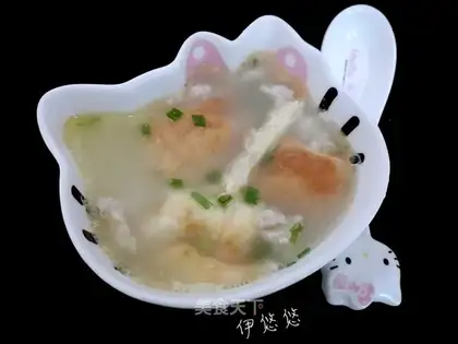 Fast egg soup