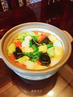 Three-colour dumplings