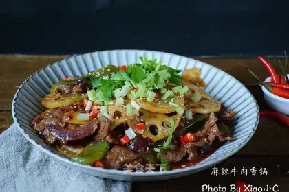 Spicy beef pot
