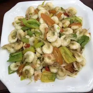 Spicy nest lake rice shrimp
