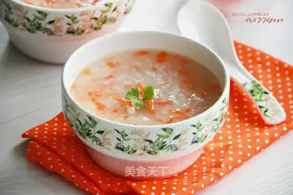 Carrot, thin porridge