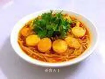 Golden mushrooms and tofu