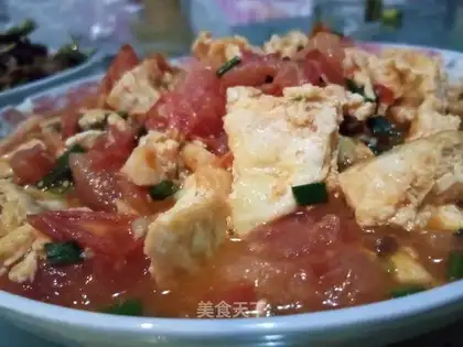 Tomato fried eggs