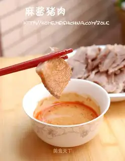 Pork with sesame sauce