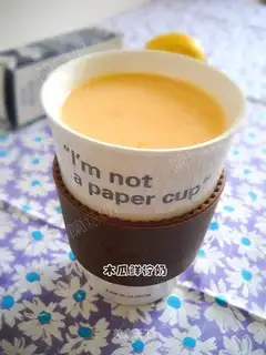 Papaya fresh lemon milk
