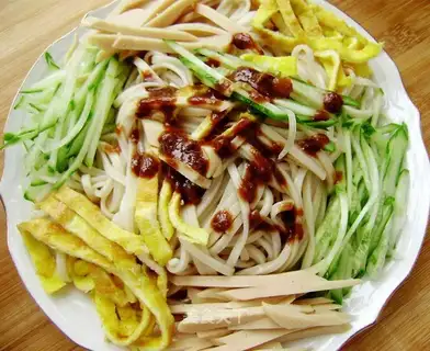 Three-silk mixed noodles