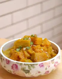 Pumpkin in oyster sauce