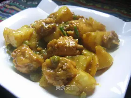Curried chicken fin