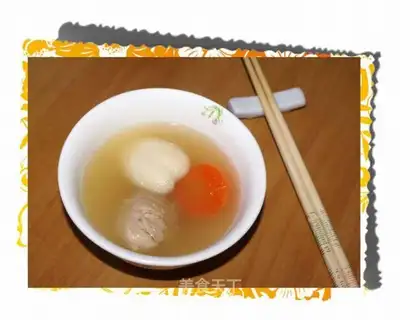 Sea bottom coconut fan bone soup