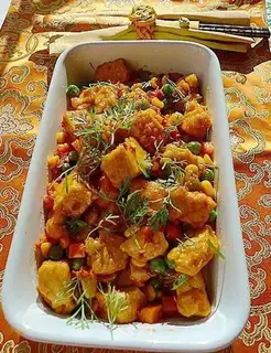 Tuna with mixed vegetables