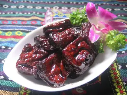 Dried tofu with honey sauce