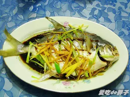 Steamed silver pomfret